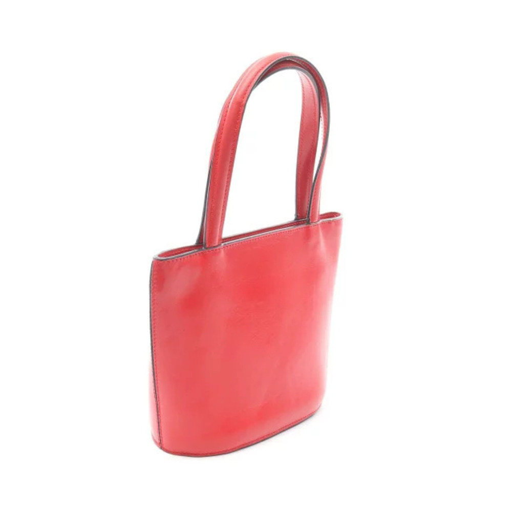 Celine Leather Tote Handbag Red